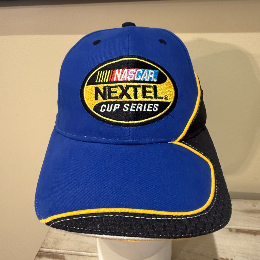 Nascar Nextel Cup Series Blue And Yellow Hat Nwot